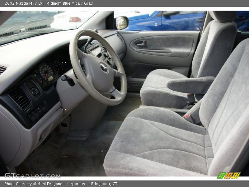 Midnight Blue Mica / Gray 2003 Mazda MPV LX