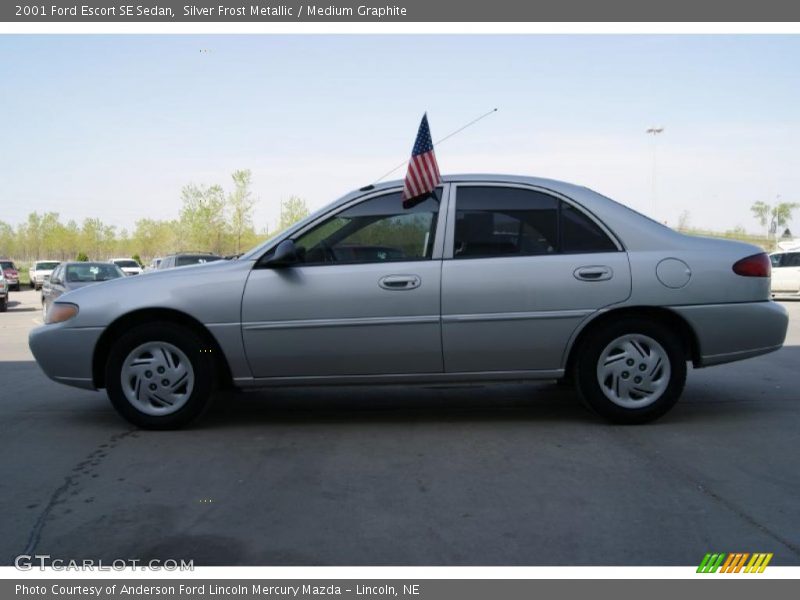 Silver Frost Metallic / Medium Graphite 2001 Ford Escort SE Sedan