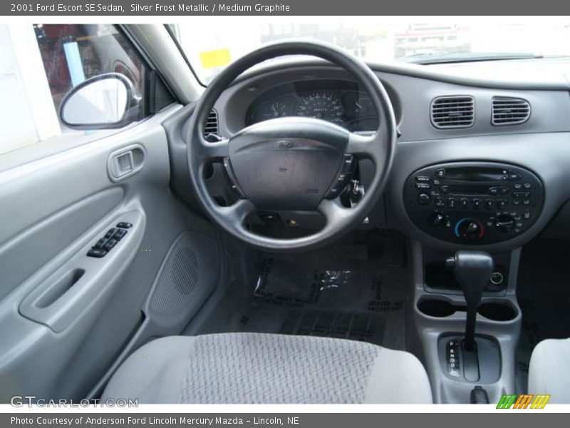 Silver Frost Metallic / Medium Graphite 2001 Ford Escort SE Sedan