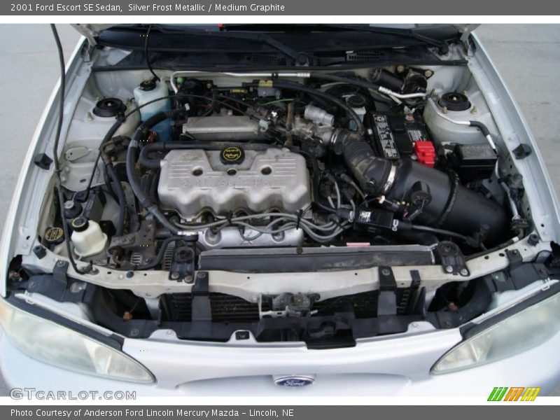 Silver Frost Metallic / Medium Graphite 2001 Ford Escort SE Sedan