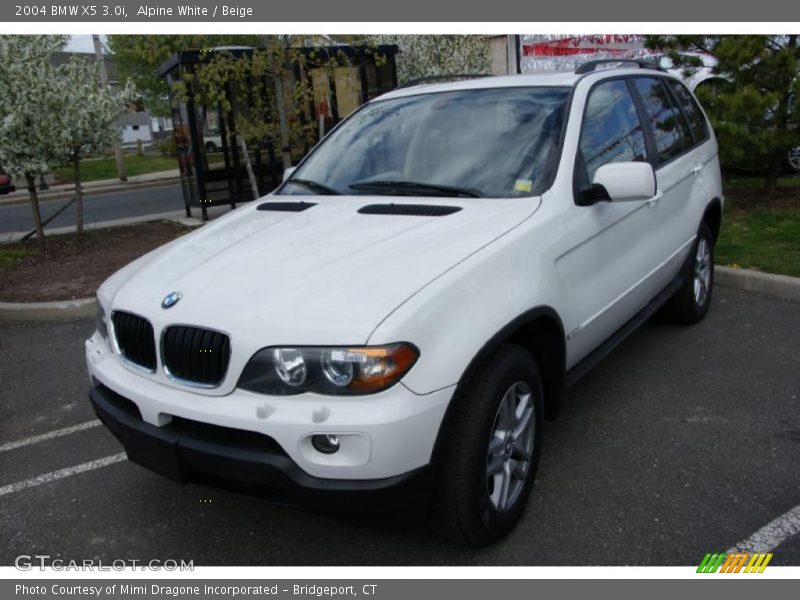 Alpine White / Beige 2004 BMW X5 3.0i