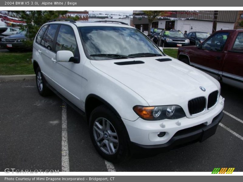 Alpine White / Beige 2004 BMW X5 3.0i