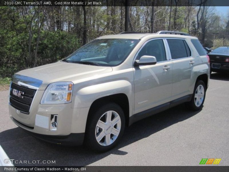 Gold Mist Metallic / Jet Black 2010 GMC Terrain SLT AWD