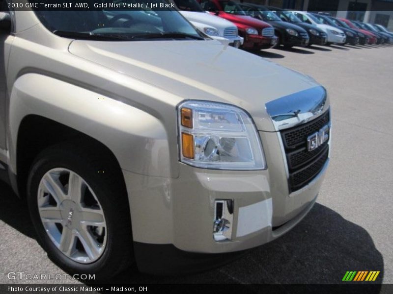 Gold Mist Metallic / Jet Black 2010 GMC Terrain SLT AWD