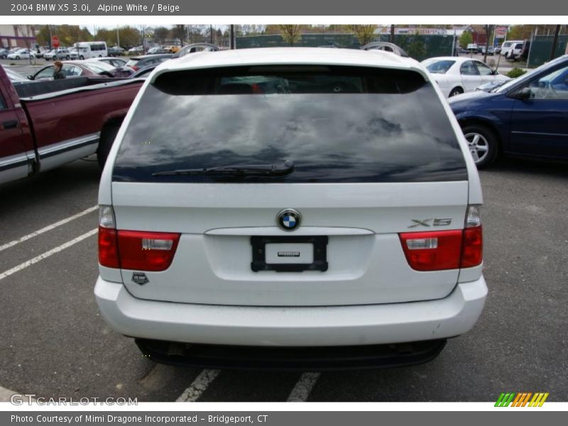 Alpine White / Beige 2004 BMW X5 3.0i