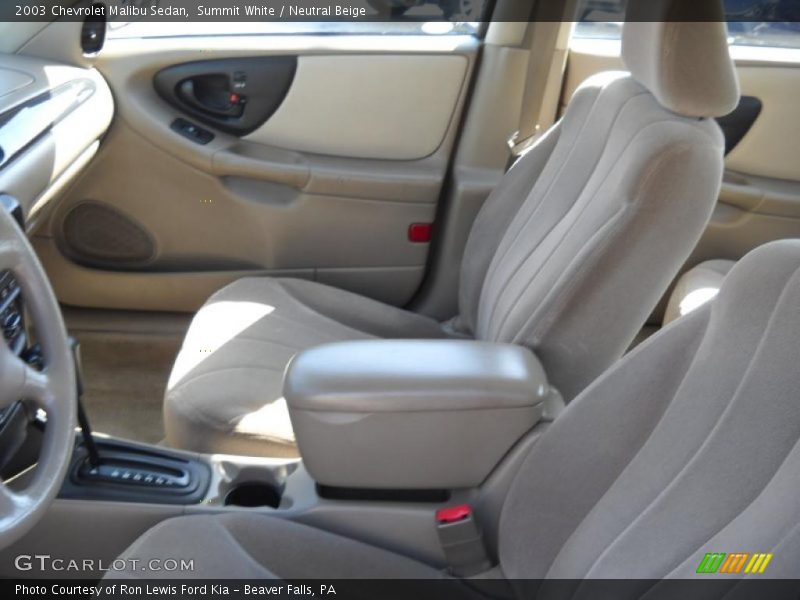 Summit White / Neutral Beige 2003 Chevrolet Malibu Sedan