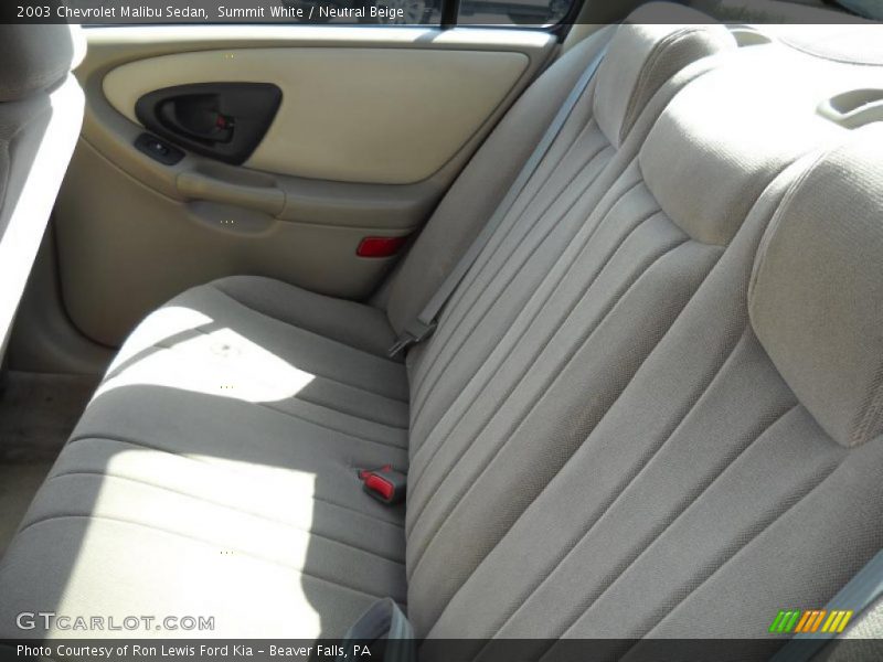 Summit White / Neutral Beige 2003 Chevrolet Malibu Sedan