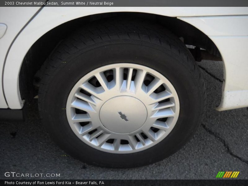 Summit White / Neutral Beige 2003 Chevrolet Malibu Sedan