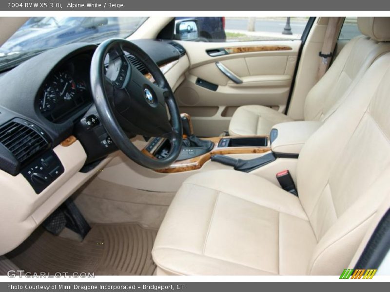 Alpine White / Beige 2004 BMW X5 3.0i
