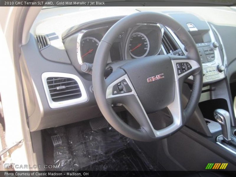 Gold Mist Metallic / Jet Black 2010 GMC Terrain SLT AWD