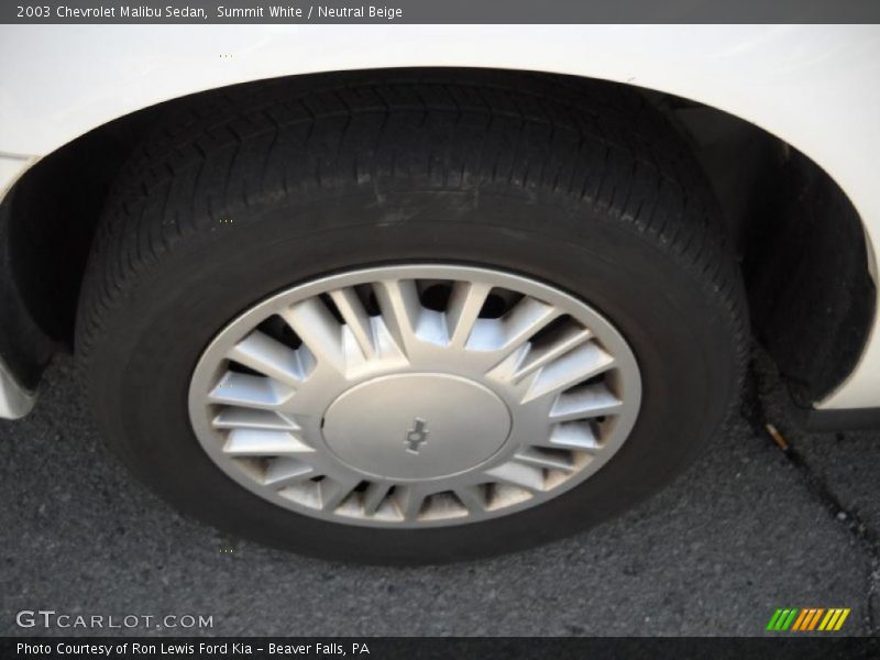 Summit White / Neutral Beige 2003 Chevrolet Malibu Sedan