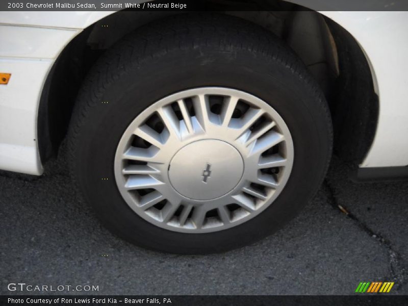 Summit White / Neutral Beige 2003 Chevrolet Malibu Sedan