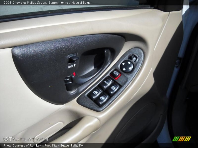 Summit White / Neutral Beige 2003 Chevrolet Malibu Sedan
