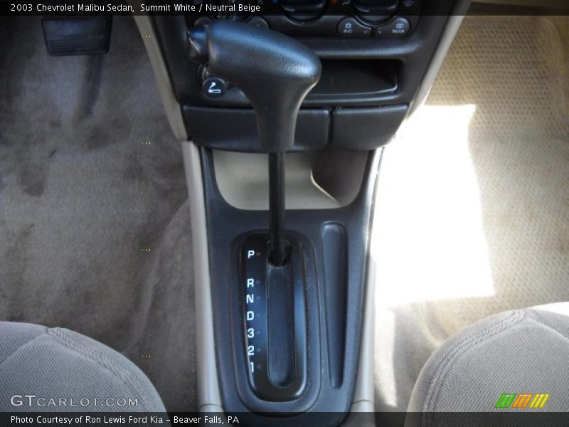 Summit White / Neutral Beige 2003 Chevrolet Malibu Sedan