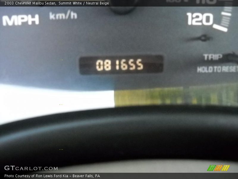 Summit White / Neutral Beige 2003 Chevrolet Malibu Sedan