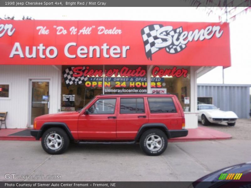 Bright Red / Mist Gray 1998 Jeep Cherokee Sport 4x4