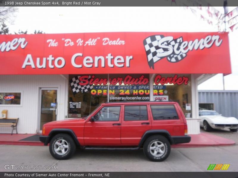 Bright Red / Mist Gray 1998 Jeep Cherokee Sport 4x4