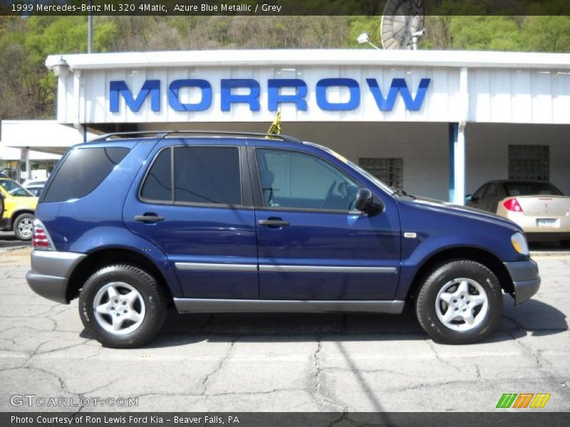 Azure Blue Metallic / Grey 1999 Mercedes-Benz ML 320 4Matic