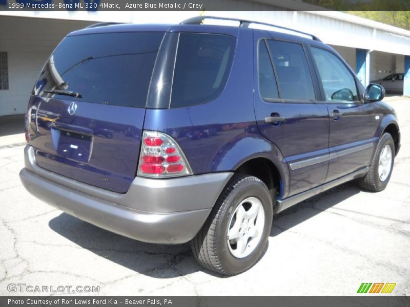 Azure Blue Metallic / Grey 1999 Mercedes-Benz ML 320 4Matic