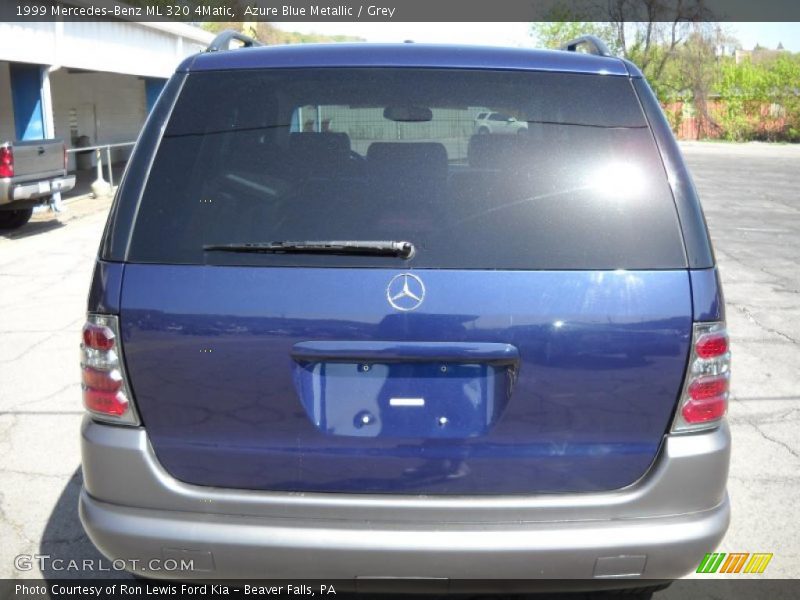Azure Blue Metallic / Grey 1999 Mercedes-Benz ML 320 4Matic