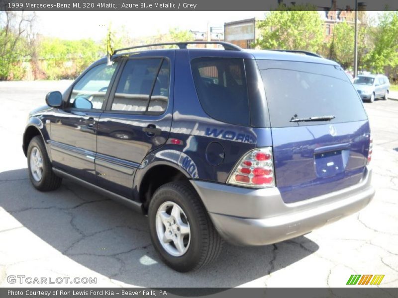 Azure Blue Metallic / Grey 1999 Mercedes-Benz ML 320 4Matic