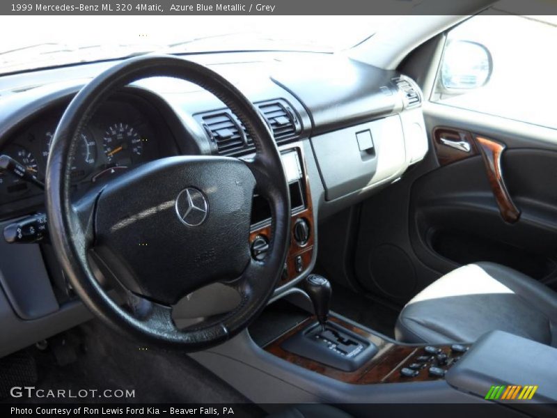Azure Blue Metallic / Grey 1999 Mercedes-Benz ML 320 4Matic