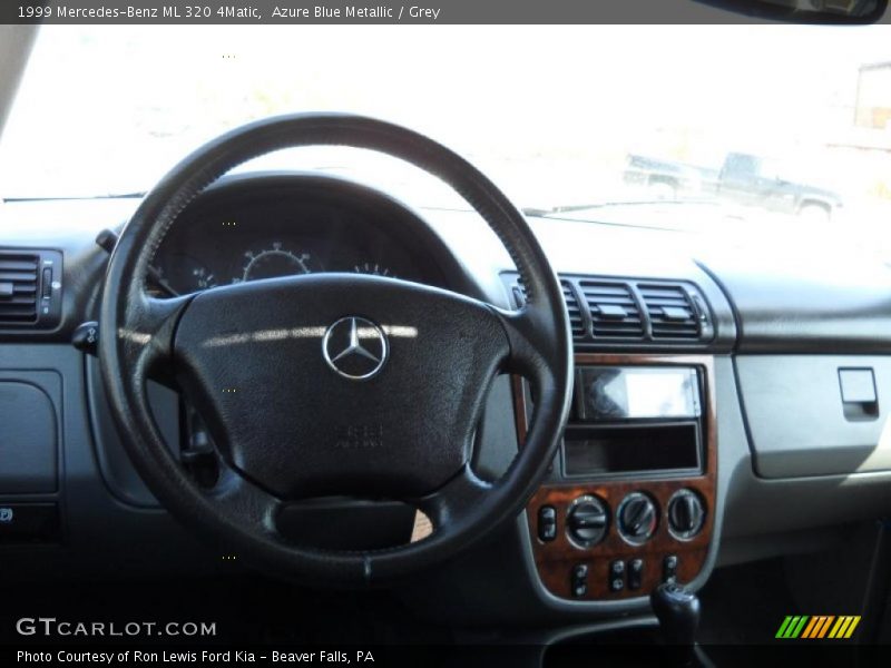 Azure Blue Metallic / Grey 1999 Mercedes-Benz ML 320 4Matic