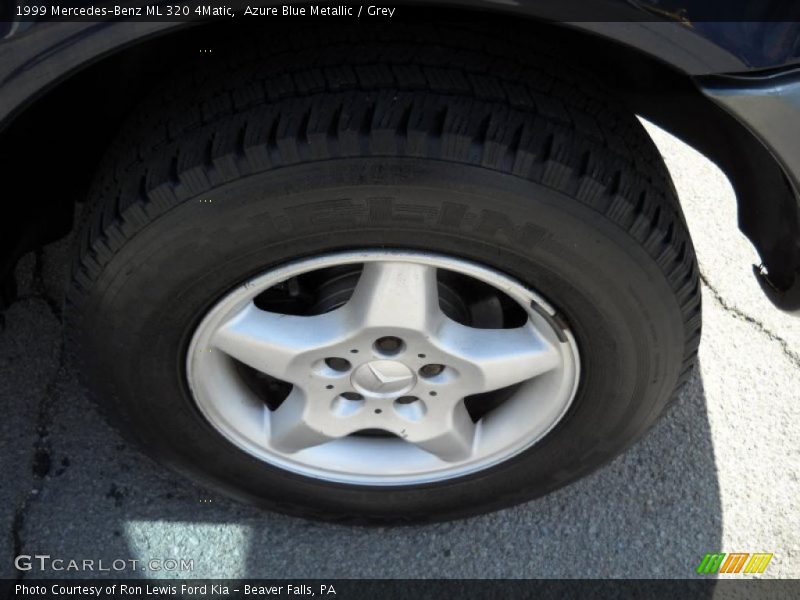 Azure Blue Metallic / Grey 1999 Mercedes-Benz ML 320 4Matic