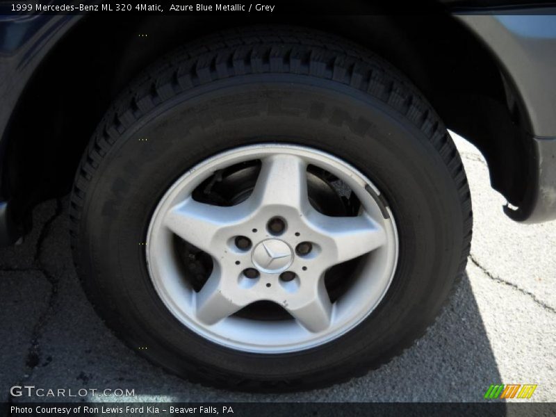 Azure Blue Metallic / Grey 1999 Mercedes-Benz ML 320 4Matic