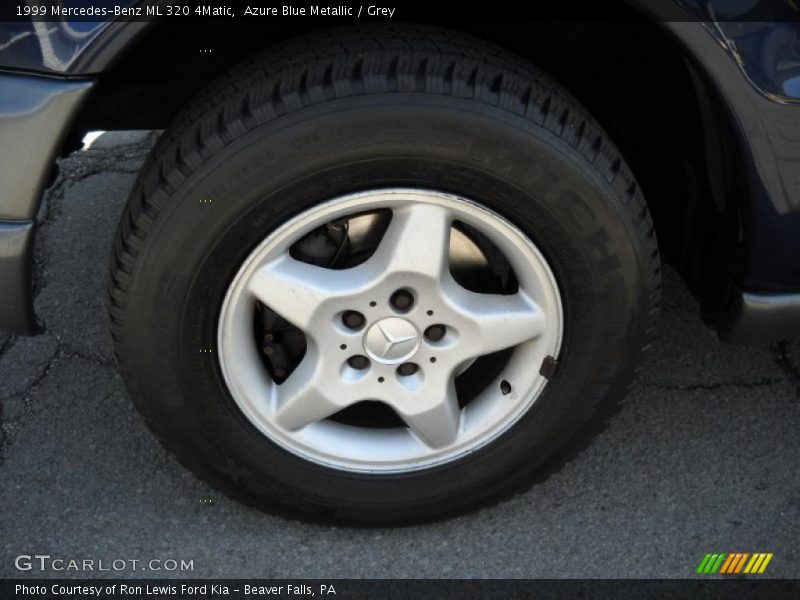 Azure Blue Metallic / Grey 1999 Mercedes-Benz ML 320 4Matic