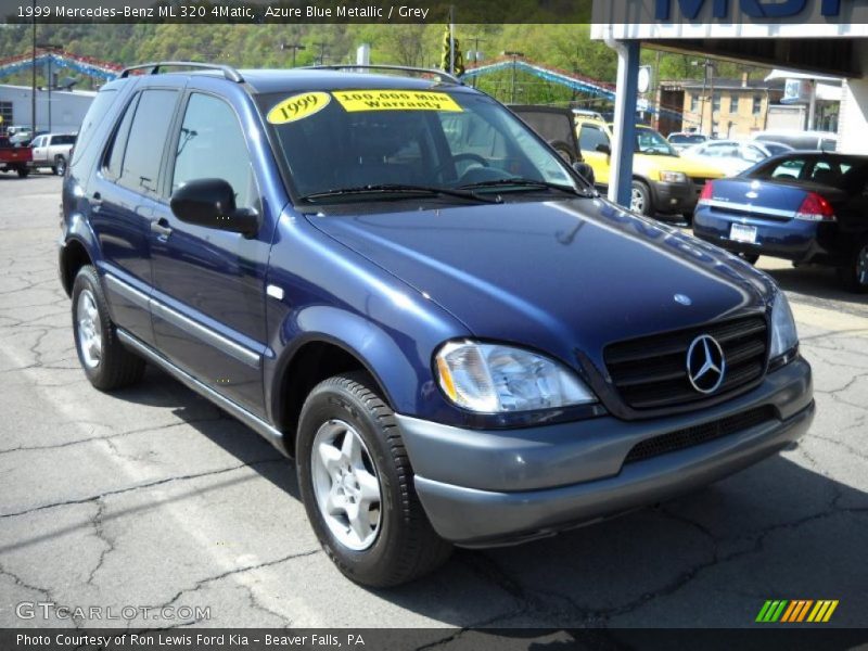 Azure Blue Metallic / Grey 1999 Mercedes-Benz ML 320 4Matic