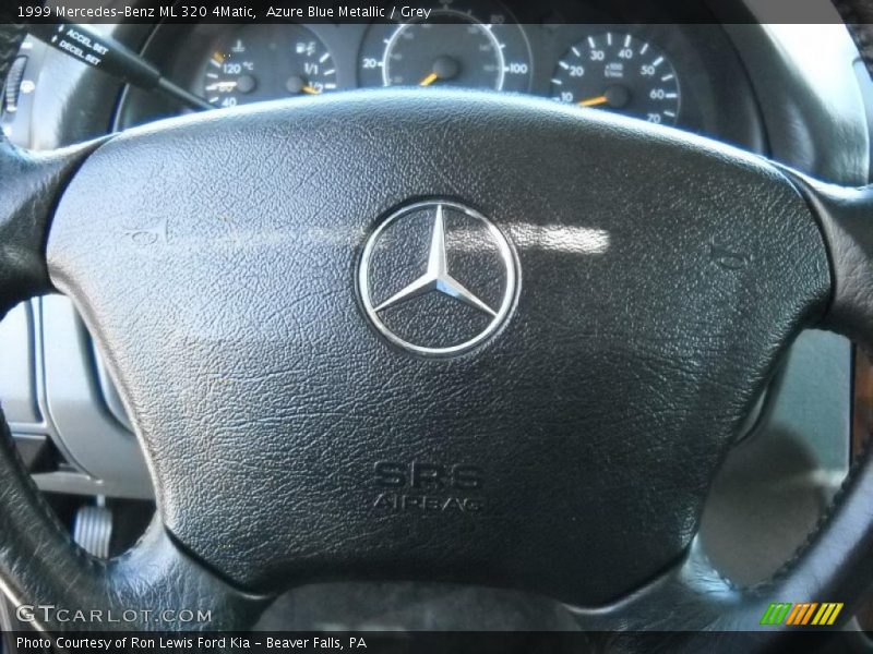 Azure Blue Metallic / Grey 1999 Mercedes-Benz ML 320 4Matic