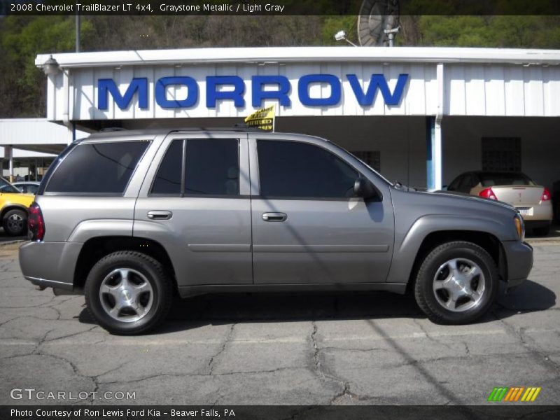 Graystone Metallic / Light Gray 2008 Chevrolet TrailBlazer LT 4x4
