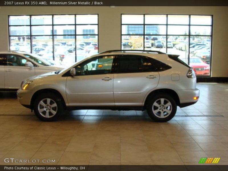 Millennium Silver Metallic / Black 2007 Lexus RX 350 AWD