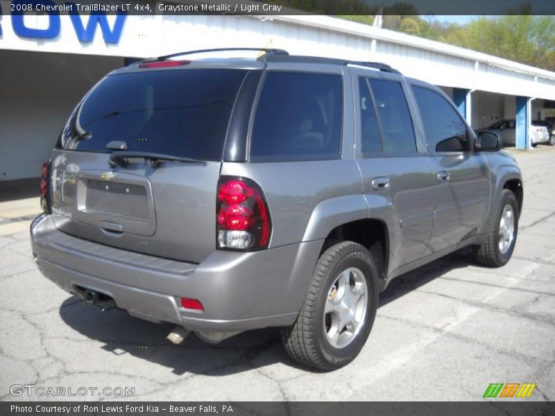 Graystone Metallic / Light Gray 2008 Chevrolet TrailBlazer LT 4x4