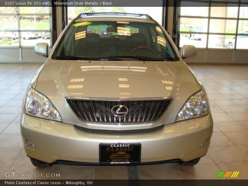 Millennium Silver Metallic / Black 2007 Lexus RX 350 AWD