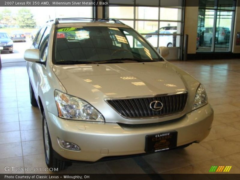 Millennium Silver Metallic / Black 2007 Lexus RX 350 AWD