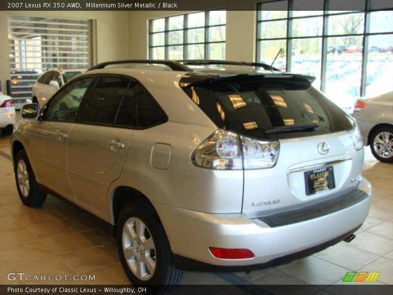 Millennium Silver Metallic / Black 2007 Lexus RX 350 AWD