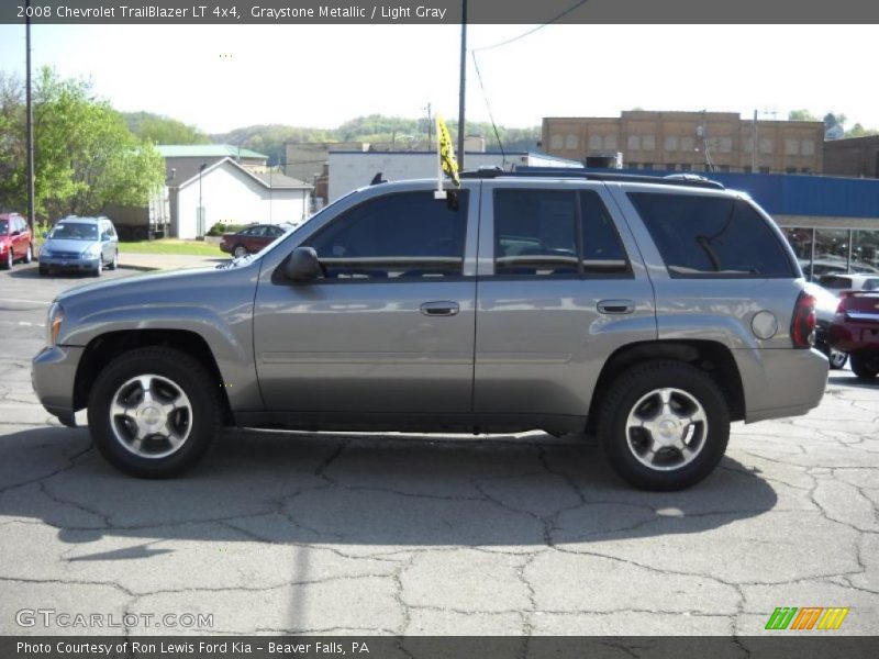 Graystone Metallic / Light Gray 2008 Chevrolet TrailBlazer LT 4x4