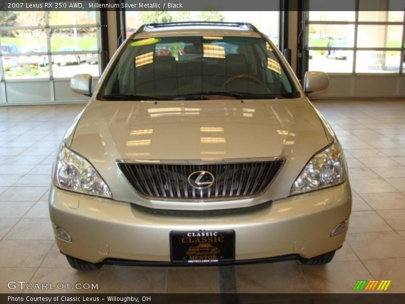Millennium Silver Metallic / Black 2007 Lexus RX 350 AWD