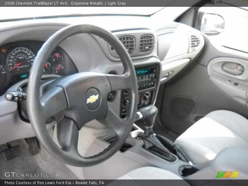 Graystone Metallic / Light Gray 2008 Chevrolet TrailBlazer LT 4x4