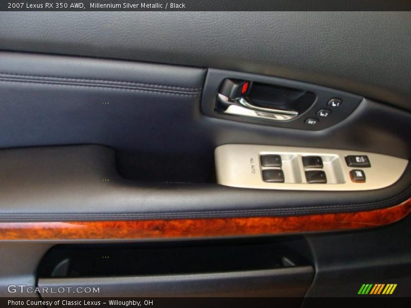 Millennium Silver Metallic / Black 2007 Lexus RX 350 AWD