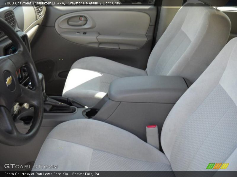 Graystone Metallic / Light Gray 2008 Chevrolet TrailBlazer LT 4x4