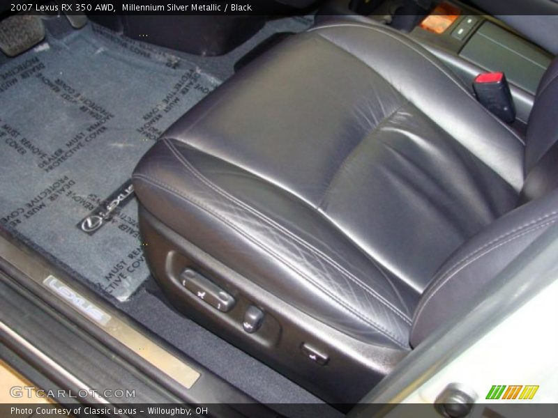 Millennium Silver Metallic / Black 2007 Lexus RX 350 AWD