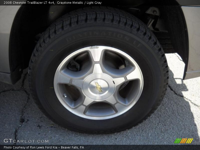 Graystone Metallic / Light Gray 2008 Chevrolet TrailBlazer LT 4x4