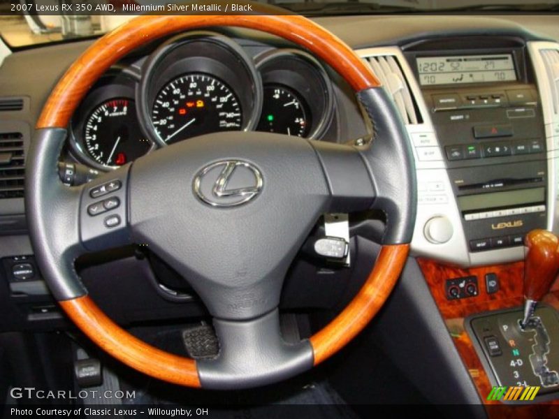Millennium Silver Metallic / Black 2007 Lexus RX 350 AWD