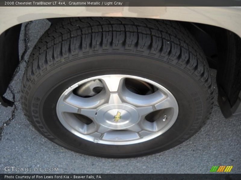 Graystone Metallic / Light Gray 2008 Chevrolet TrailBlazer LT 4x4