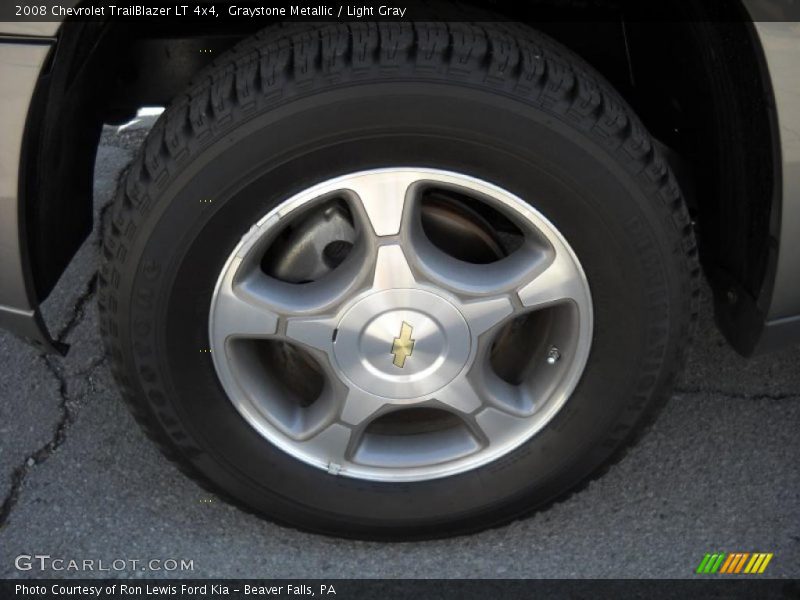 Graystone Metallic / Light Gray 2008 Chevrolet TrailBlazer LT 4x4