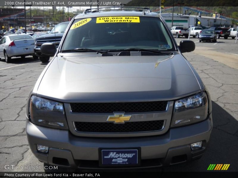 Graystone Metallic / Light Gray 2008 Chevrolet TrailBlazer LT 4x4