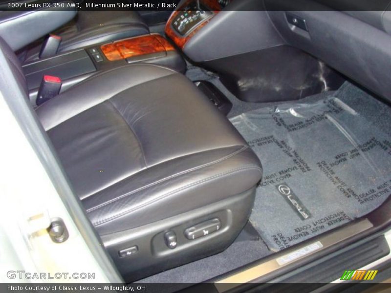 Millennium Silver Metallic / Black 2007 Lexus RX 350 AWD